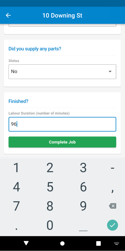 HiWire App - Complete Job