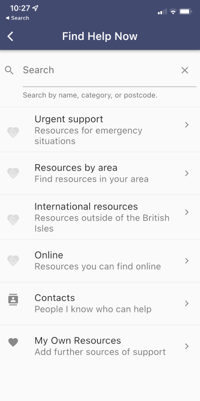 Grassroots App - Find help